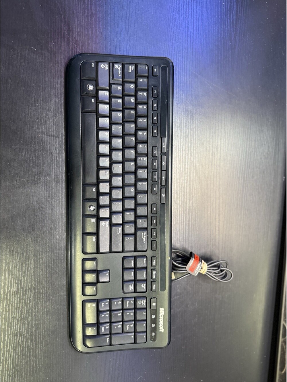 Microsoft Wired Keyboard 600 Model 1366 X818767-001 USB Black Keyboard